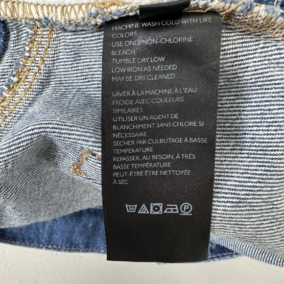 We The Free People Jean Shorts XS See You Sometime Cut Offs Blue Pleated No Belt - Picture 3 of 10